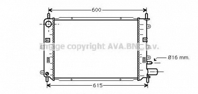 AVA QUALITY COOLING fd2152 -  Радиатор, охлаждение двигателя